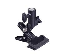 VILLCASE Adjustable Reflector Holder Clip for Photography Heavy-Duty Metal Clamp Universal Design Suitable for Background Reflectors and Light Stands Black