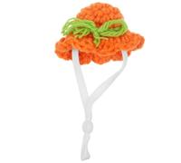 VILLCASE Adorable Hamster Hat for Small Pets Lightweight Polyacrylic Fiber Mini Knitted Hat with Adjustable Strap for Dress and Easter Photo Props
