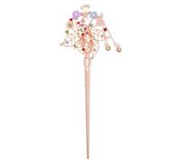 VILLCASE Ancient Style Hairpin with Artistic Peacock Design Chinese Tassel Hair Clip for Weddings and Parties Classic Vintage Alloy Hairpin for Elegant Traditional Costume Look