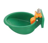 VILLCASE Automatic Plastic Water Dispenser for Pigs and Dogs round Edge Design, Green Large Capacity Water Bowl Suitable for Farm Livestock Drinking