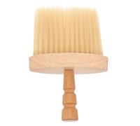 VILLCASE Barber Brush Neck Duster with Wooden Handle, Hard Bristle Male Shaving Brush for Beard Grooming, Hair Salon Neck Sweeper for Professional Barber Supplies