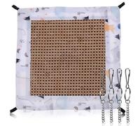 VILLCASE Bed Removable Cloth Bamboo Comfortable with Hanging for Cotton Summer Small Hammock Cartoon Pattern Washable Pet Hamsters Guinea Pigs Play and Sleep