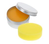 VILLCASE Beeswax Wood Polish 200g Paste Wax with Comprehensive Protection and Water Resistance with Sponge for Wooden Surfaces and Solid Wood Floors for Furniture and Floor Care