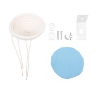 VILLCASE Beige Cotton Rope Bird Nest Stable Safe Hiding Place Decorative Cage Hanging Breeding Nest for Birds Pets at Home and Pet Shop