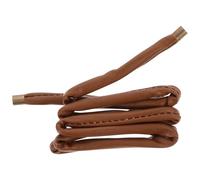 VILLCASE Beige Pu Leather Ponytail Holders for Women Elastic Hair Ties that Hold Hair Securely and Are Easy to Put and Take