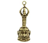 VILLCASE Bell Style Pendant Vintage with Accessory Brass Keychain or Sturdy Retro for Hanging Necklace Pendant, Not Easily Broken, for Christmas and Decor Decorations Craft Projects