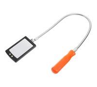 VILLCASE Bendable Inspection Mirror with LED Light, Lightweight Stainless Steel Mechanic Mirror Featuring 360-degree Rotating Head for Automotive Repairs and DIY Applications