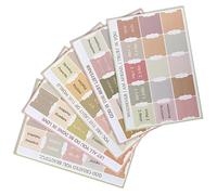 VILLCASE Bible Book Tabs 5 Sheets Laminated Tabs Decorative Design for Easy Navigation