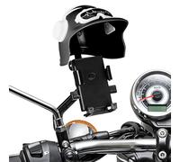 VILLCASE Bike Phone Holder Motorcycle Mirror Phone Mount Adjustable Sunshade Easy Installation Plastic Cycling Motorcyclist Black