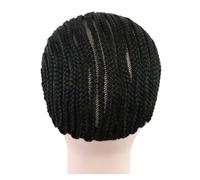 VILLCASE Black Cornrow Wig Cap for Making Wigs with Easy to Wash Elastic Sew Dome Net Size S for Crochet Braids