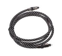 VILLCASE Black Digital Optical Audio Cable for Home Theater Durable Copper Fiber Optic Cord Stable Signal Transmission for Tv Dvd Game Console Soundbar