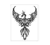 VILLCASE Black Iron Phoenix Iron Craft Year-round Decorative Wall Ornament with Delicate Design and Not Easy to Deform Feature and Birthday for Indoor Hanging Decor for Housewarming