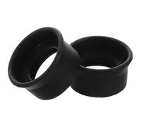 VILLCASE Black Rubber Eyepiece Guards 2 Pcs, Anti-Glare Eye Shields for Binoculars and Microscopes, Including Replacement Covers for Optical Instruments