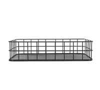 VILLCASE Black Stainless Steel Bird Perch Platform for Small Birds and Parrots Weather Resistant Mesh Cage Stand with Easy Cleaning Surface for Home Balcony
