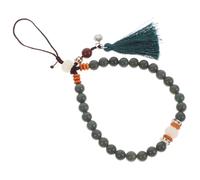VILLCASE Bodhi Phone Strap Wrist Strap Ethnic Phone Chain Holds Cellphone Securely Endurable Natural Agate Retro Vintage Chinese Style Gift for Female Friends
