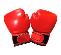 VILLCASE Boxing Gloves with Breathable Sponge Lining Red Pu Leather Fast Adjustable Fit Gloves for Fighting Practice and Sparring Designed for Training