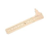 VILLCASE Brass Metal Engineering Ruler with Dual Scale Design and Portable Size, Precise Measurement Tool for Intricate Objects and Beads, for Workshop and Model Building Use