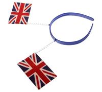 VILLCASE British Flag Hair Band Lightweight Comfortable Cloth Headband with Union Jack Pattern for Women for Costume Parties and Themed Events