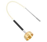 VILLCASE Buddhist Brass Hand Bell with Copper Material and Chain for Meditation and Spiritual Practice, Suitable for Buddhists