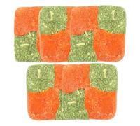 VILLCASE Bunny Chew Toys 5pcs Alfalfa Grass Cakes for Rabbits