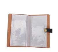 VILLCASE Business Checkbook Binder for 48 Checks with Combination Lock, Pu Leather Check Organizer and 24 Cards, Wear Resistant Deposit Folder for Financial Documents, for Meetings