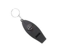 VILLCASE Camping Whistle Outdoor Survival Whistle Thermometer Compass Black Plastic Direction Finding Outdoor Activities