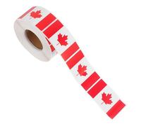 VILLCASE Canadian Flag Stickers Maple Leaf Design Fade Resistant Adhesive Coated Paper Material Easy Application for Decorating Cups and Cars in Vibrant Red Colour