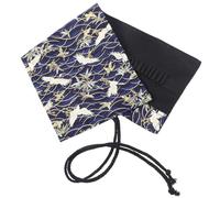 VILLCASE Canvas Pencil Roll up Pouch Chinese Style 48-Slot Large Capacity Cotton Pen Organizer with Gold Foil Print, Sturdy Bulk Pencil Case Suitable for Artists and Students