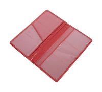 VILLCASE Car Document Wallet PU Leather Card Holder for Insurance and Registration, Red Vehicle Paperwork Organizer for Car Interior, Auto Insurance and Registration Holder for Women and