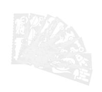 VILLCASE Car Stencils Car Painting Stencil for White Pp Material Creative Design Easy to Color Fostering Artistic Talent for Family Activities and Creating Decorations