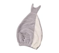 VILLCASE Cartoon Fish Design Bathing Hat Hair Dry Hat Super Absorbent Easy to Wear Polyester Striped Design Simple Structure Home Use Shower Cap Random Random Color
