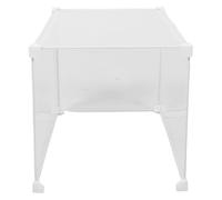 VILLCASE Cat Litter Box Shield with Three-sided Design and Top Cover Pvc Easy Entry and Exit Splash Guard Sturdy Litter Box Enclosure with Visibility and Open Structure for Small Animals