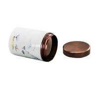 VILLCASE Ceramic Container Design Cover Canister with Portable Airtight Tea Storage for Food and Spices Suitable for Living Room Decoration