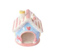 VILLCASE Ceramic Hamster Bed Mini Hamster Nest Pet Supply Comfortable Carrier Lovely Shape Pink Ceramic Materials Small Pet Housing