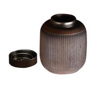 VILLCASE Ceramic Tea Storage Canister with Lid 600ml Portable Size Design and Wear Resistance for Loose Tea for Small Items Storage and Tabletop Decorations