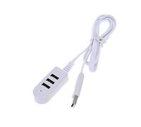 VILLCASE Charger Hub Multi Port Extension Line White Hub for Efficient Offline Charging Compact Design for Desktop Use High Speed Data Transmission