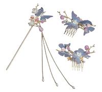 VILLCASE Chinese Style Hair Sticks Butterfly Shape Lightweight Alloy Hair Fork for Weddings and Evenings Convenient to Wear