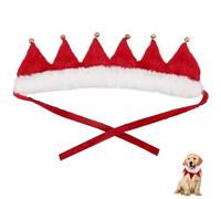 VILLCASE Christmas Dog Collar and Cat Collar Scarf with Bells Lightweight Polyester for Christmas Season for New Year's Parties and Holiday Pet Costume Events