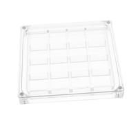 VILLCASE Clear Acrylic Seashell Display Box with Magnetic Closure Thick Transparent Organizer for Shell Collections Gemstones Compact Coastal Decor for Home and Studio