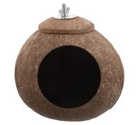 VILLCASE Coconut Shell Birdhouse Providing Safe Habitat with Privacy and Comfort DIY Bird Nest Kit for Lovebirds and Cockatiels for Balconies and Outdoor Spaces