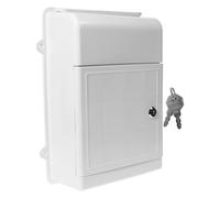 VILLCASE Comments Suggestions Box Express Checkout Box 13.56x10.41x3.93in Lockable Wear Resistant Plastic Metal Mailbox Wall Mount for Business Exterior Decor
