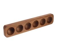 VILLCASE Convenient Egg Tray Wooden Material Simple and Elegant Design Decorative Space-saving Fridge Egg Holder for Kitchen Storage and Display
