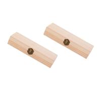 VILLCASE Convenient Storage Box 8.27X2.76X1.50In Wood with Lid for Pen and Pencil Storage Home Office School Set of 2