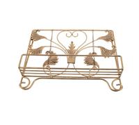 VILLCASE Cookbook Holder Stand Vintage Cast Iron Recipe Display Holder for Kitchen Countertop with Elegant Design and Functional Book Support