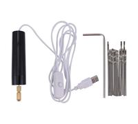 VILLCASE Cordless Rotary Tool USB Charging Wireless Engraving Pen Mini Electric Drill 15pcs with Steel Material for Crafting Jobs and Metal Glass Drilling