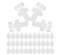 VILLCASE Corner Bracket Kit with Three-sided Fixation 100pcs Acrylic M3x6 Screw and M3x2.4 Nut Assortment Improving Work Efficiency for Mechanical Equipment and Furniture Making