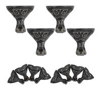 VILLCASE Corner Protectors Stable Structure and Firm Stability Classic Retro 12pcs Vintage Zinc Alloy Jewelry Box Feet with Elegant Beast Face Design for Tool Box and Storage Chest