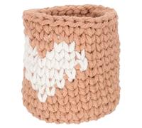 VILLCASE Cotton Rope Glass Cup Sleeve Protector Cover Heat Insulation and Hand Protection for Outdoor Dinner Table and Garden Party, Elegant Heart Shape Design