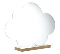 VILLCASE Creative Desktop Mirror Cosmetic Mirror Wood Scratch Resistant Suitable for Skin Care Decorative Style White Desktop for Girlfriend and Daughters