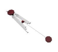 VILLCASE Creative Silver Wind Bell Pendant Decorative Hanging Wind Chime for Garden Patio Home Decor Festive Outdoor Party Ornament with Delicate Design and Bright Color